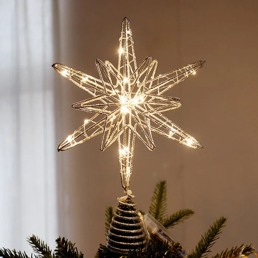 LED Christmas star for New Year's Eve 2025