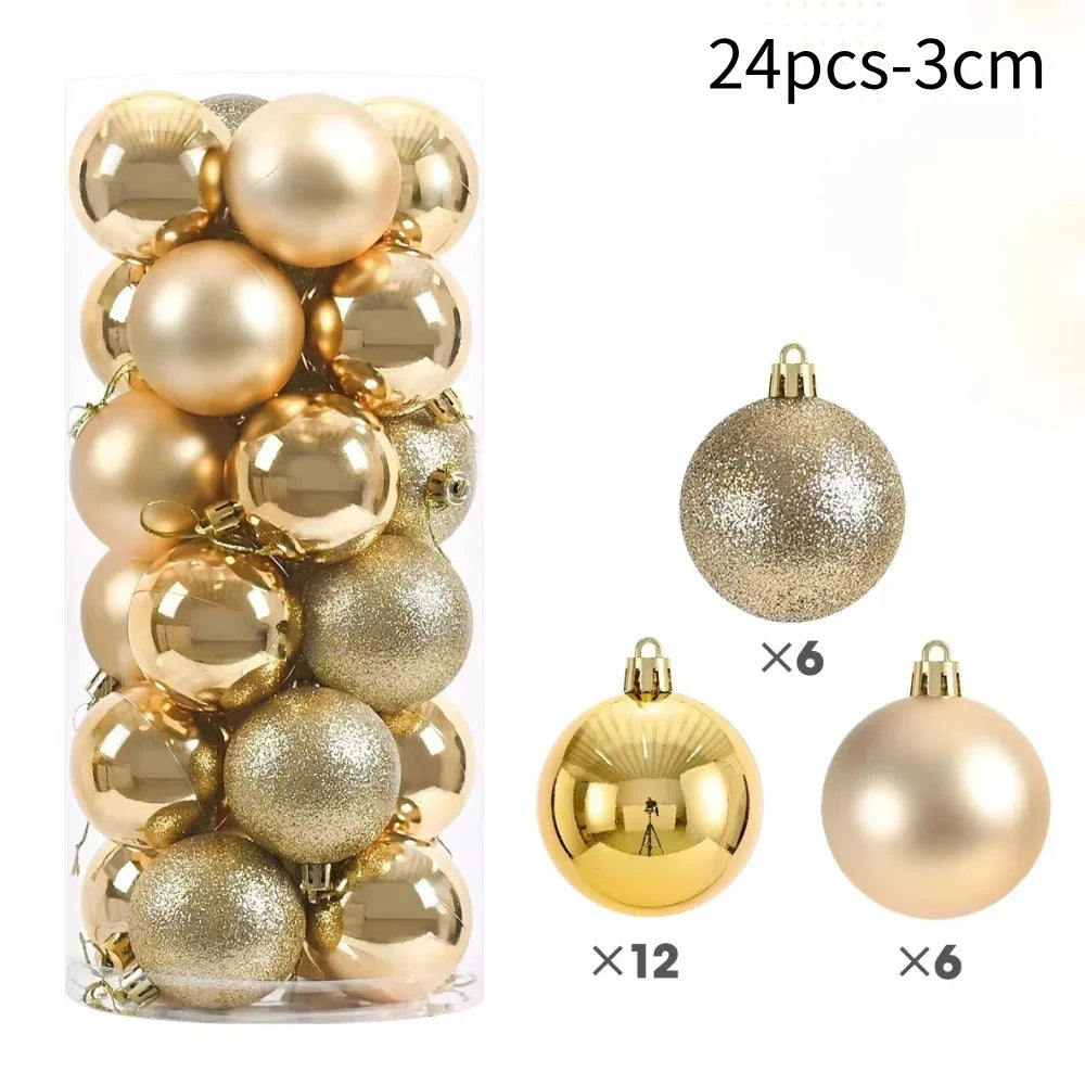 Bundle Sparkling Christmas Tree Balls 2025
