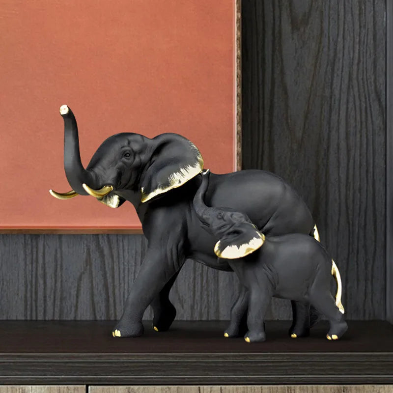 Lucky Elephant Statues for Office Decoration