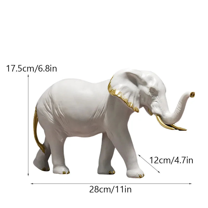 Lucky Elephant Statues for Office Decoration