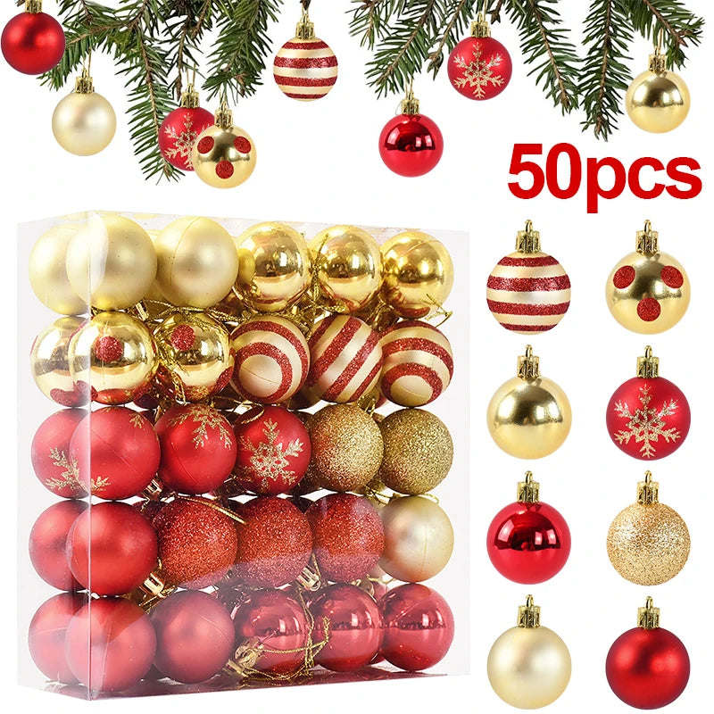 Bundle Sparkling Christmas Tree Balls 2025
