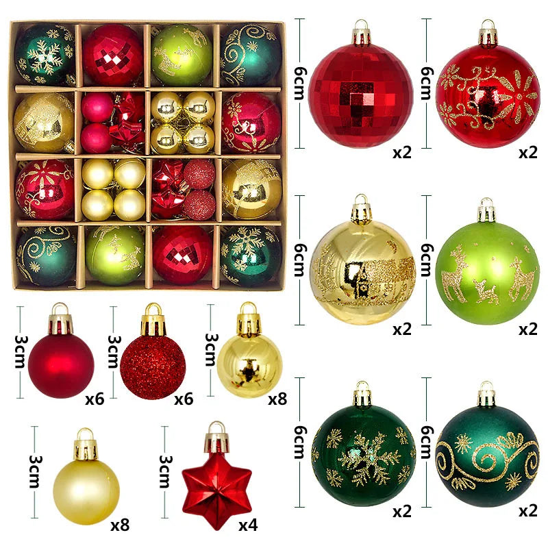 Luxury Christmas Tree Decorating Balls 2025