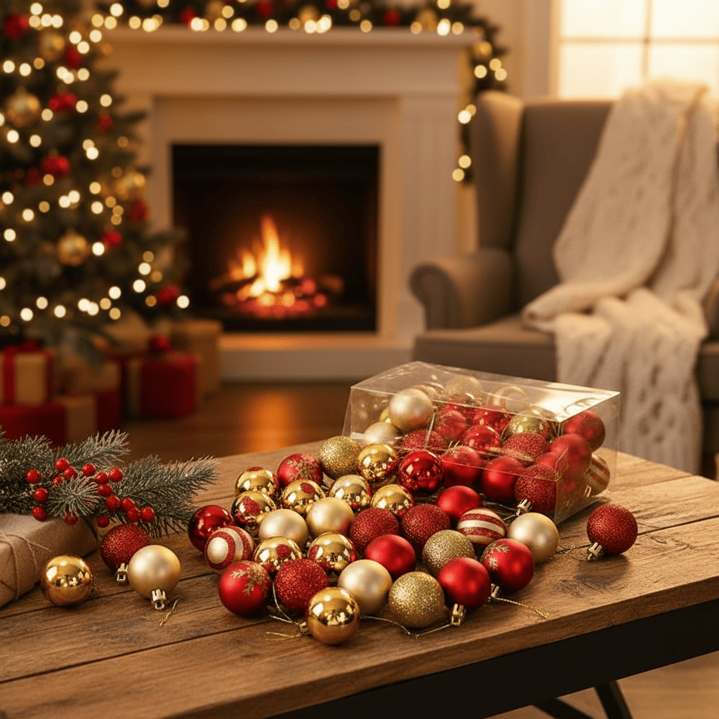 Bundle Sparkling Christmas Tree Balls 2025