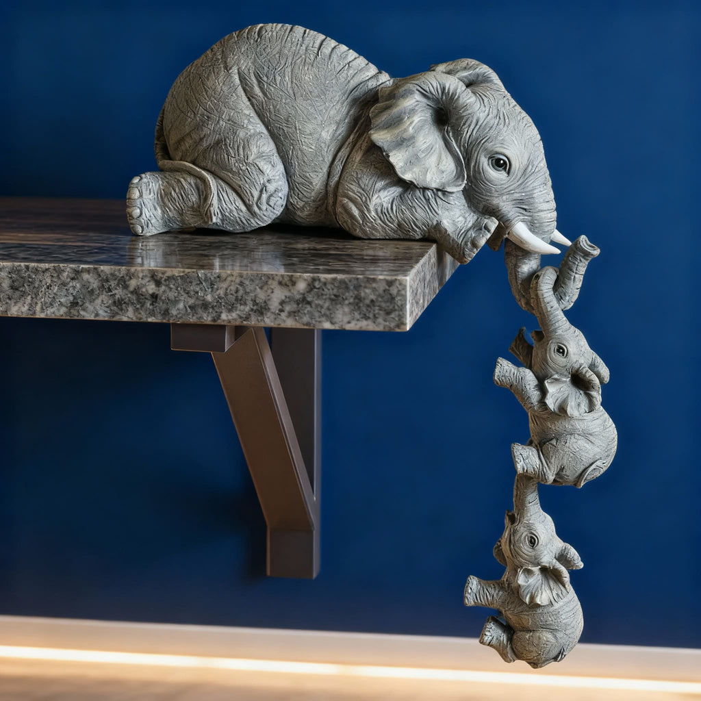 🎁 Set of 3 Mini Hanging Elephants for Office Decoration (100% off)
