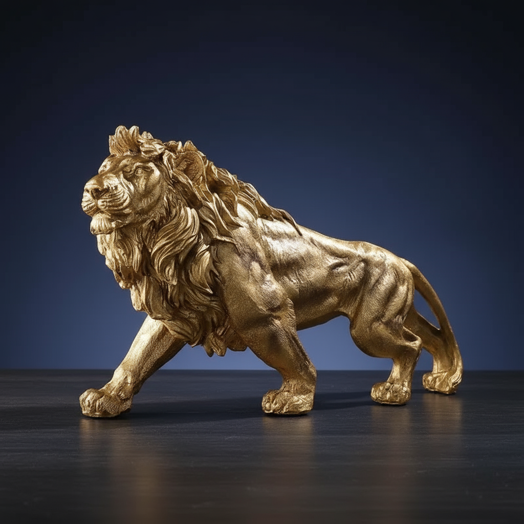 Golden Lion King Noble Luxury to Attract Wealth